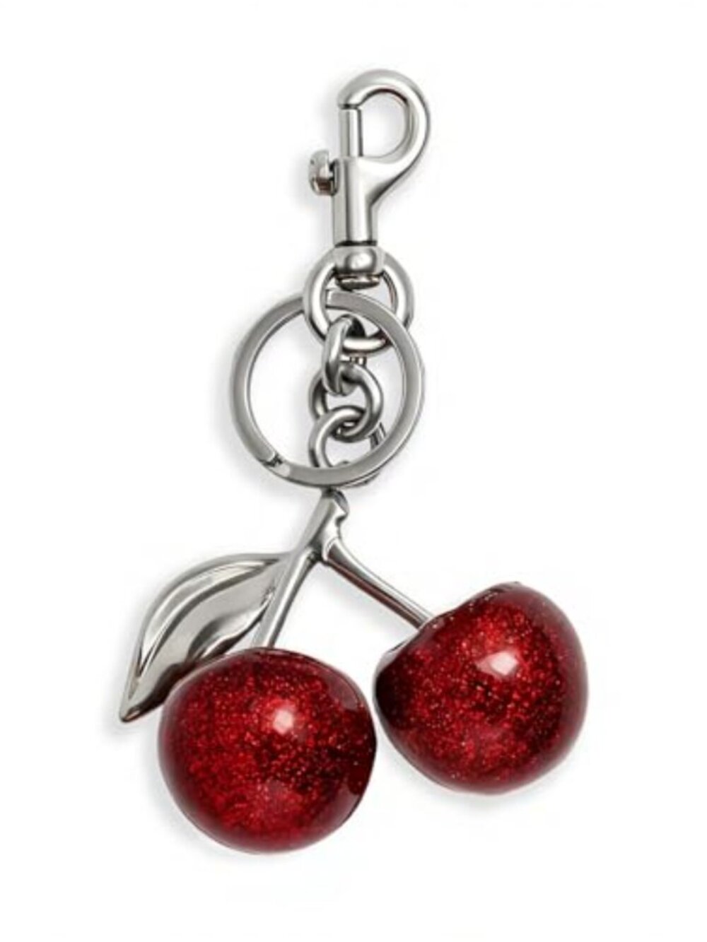 Cherry Bag Charm Keychain Steel Resin Purse Charm for Handbags